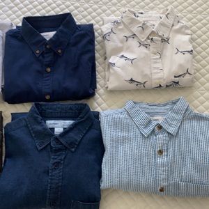 Uniqlo, old navy & H&M: 8 shirt bundle medium , 3 long sleeve & 4 short sleeve